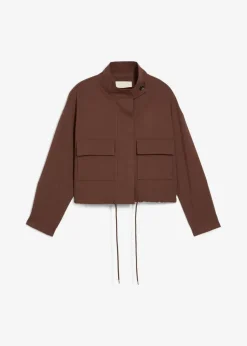 Kurze Übergangsjacke aus Viskose-Mix