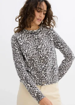 Kurze Feinstrickjacke