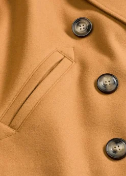 Kurze Jacke in Wolloptik