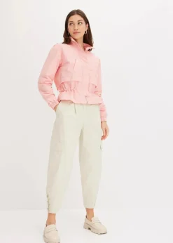 Kurze Jacke mit Taillen-Tunnelzug