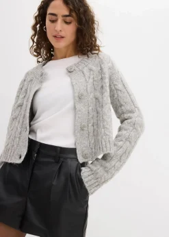 Kurze Lederimitat-Shorts