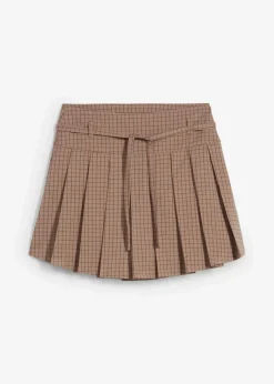 Kurzer Hosenrock mit Kellerfalten