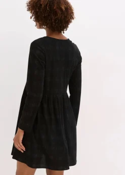 Kurzes Cord-Kleid mit Karomuster