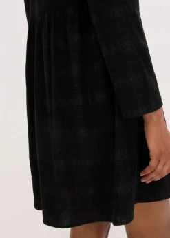 Kurzes Cord-Kleid mit Karomuster