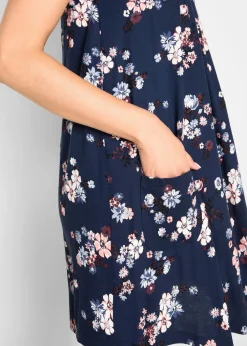 Kurzes Jerseykleid aus softem Viskose-Mix