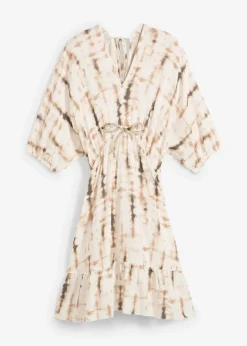 Kurzes Kleid aus fließender Viskose