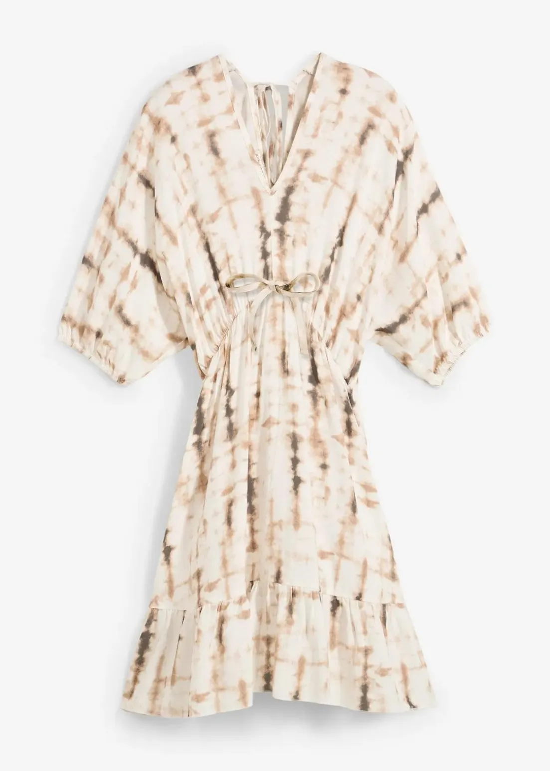 Kurzes Kleid aus fließender Viskose