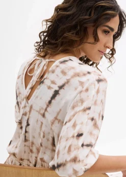 Kurzes Kleid aus fließender Viskose