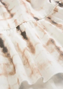 Kurzes Kleid aus fließender Viskose