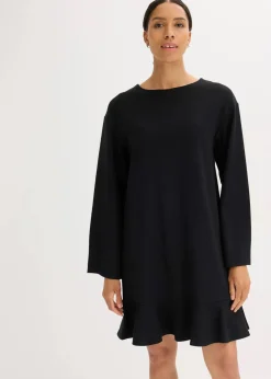 Kurzes Kleid mit Volant aus Punto di Roma