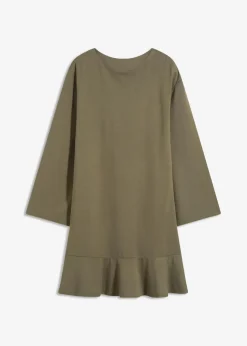 Kurzes Kleid mit Volant aus Punto di Roma