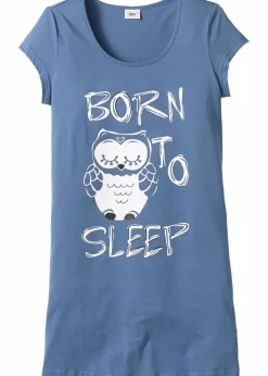 Kurzes Nachthemd aus reiner Baumwolle