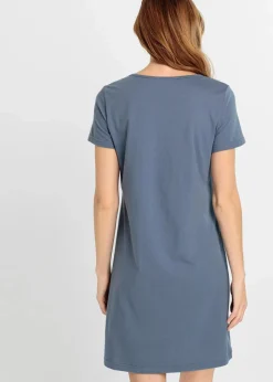 Kurzes Nachthemd aus reiner Bio-Baumwolle