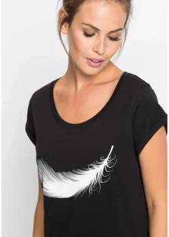 Kurzes Nachthemd aus reiner Bio-Baumwolle