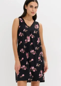 Kurzes Nachthemd aus softem Viskose-Mix