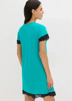 Kurzes Nachthemd mit zarter Spitze