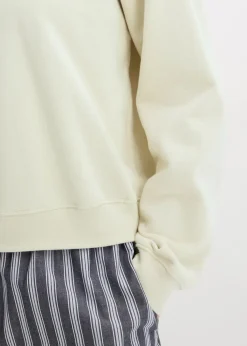 Kurzes Oversize-Sweatshirt aus reiner Bio-Baumwolle