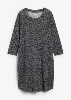 Kurzes Shirtkleid in Strickoptik