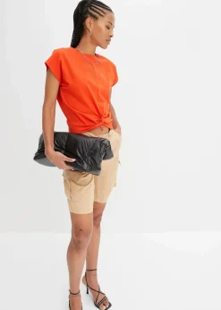 Kurzes T-Shirt aus reiner Bio-Baumwolle