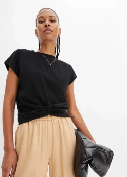 Kurzes T-Shirt aus reiner Bio-Baumwolle