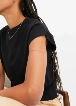 Kurzes T-Shirt aus reiner Bio-Baumwolle