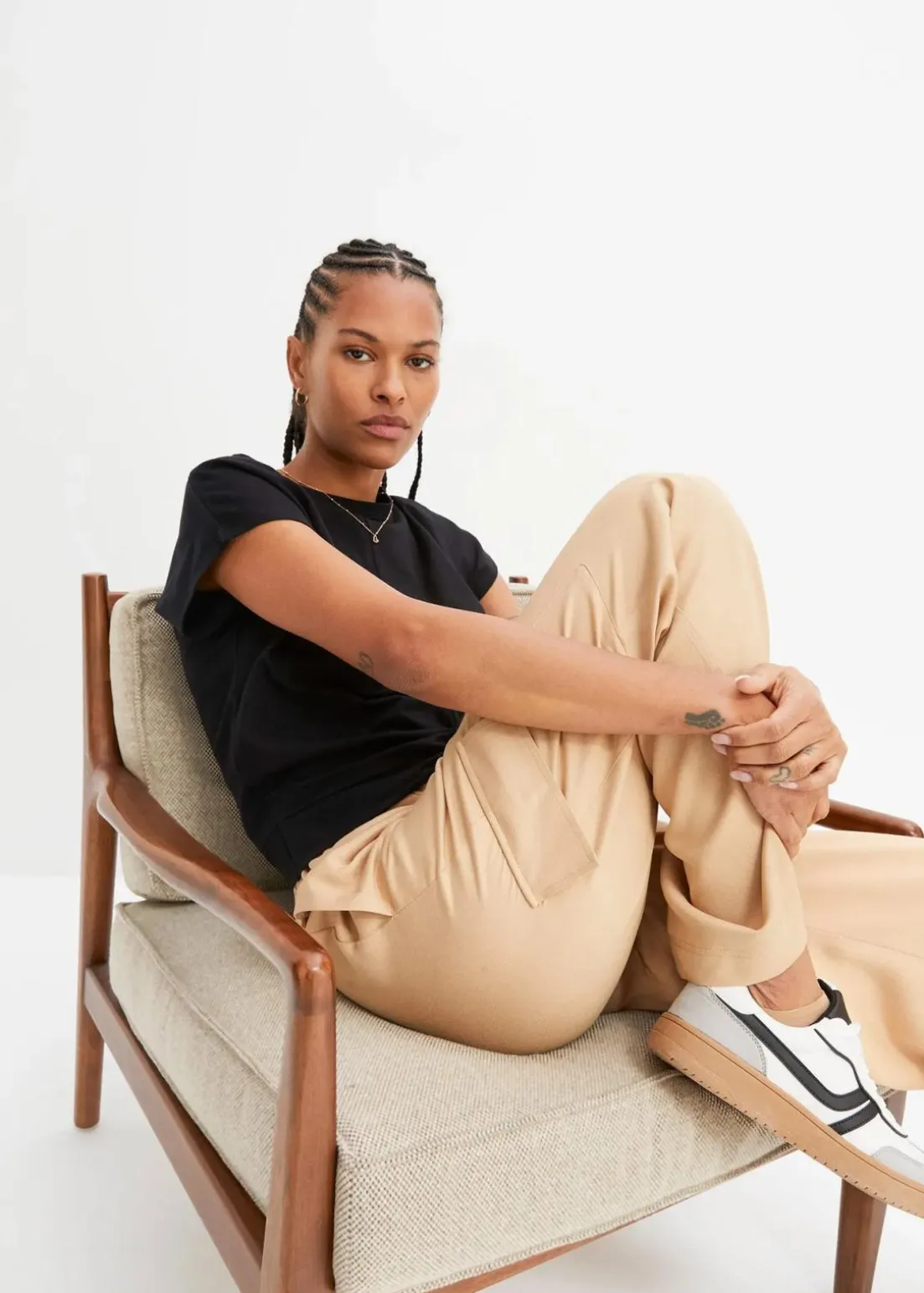 Kurzes T-Shirt aus reiner Bio-Baumwolle