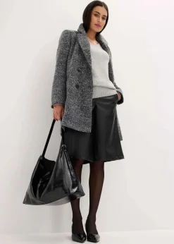 Kurzmantel in Wolloptik