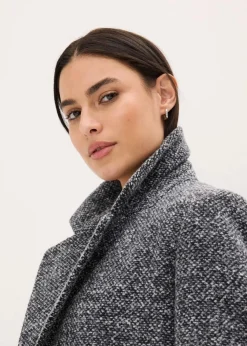 Kurzmantel in Wolloptik