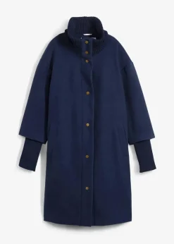 Kurzmantel in Wolloptik