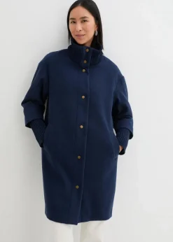 Kurzmantel in Wolloptik