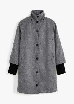 Kurzmantel in Wolloptik