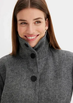 Kurzmantel in Wolloptik