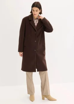 Kurzmantel in Wolloptik