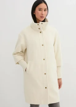 Kurzmantel in Wolloptik