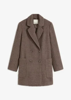 Kurzmantel in Wolloptik