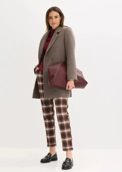 Kurzmantel in Wolloptik