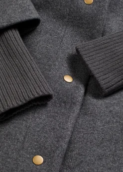 Kurzmantel in Wolloptik