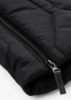 Kurzmantel mit Diamant- Steppung und seitlichen Zippern