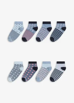Kurzsocken mit Bio-Baumwolle (8er Pack)