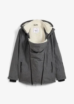 Kuschelige 3-in-1 Umstandsjacke und Tragejacke