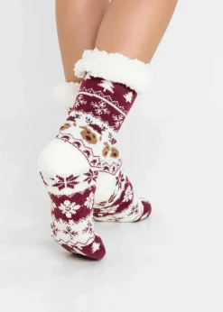 Kuschelsocken mit Teddyfutter mit recyceltem Polyester