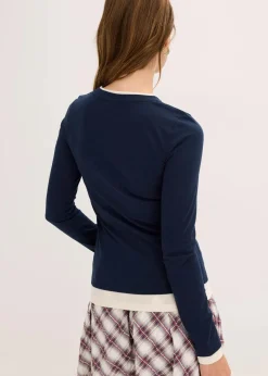 Langarmshirt aus Baumwollmix