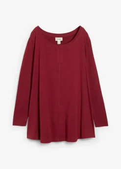 Langarmshirt aus Baumwoll-Viskose-Mix