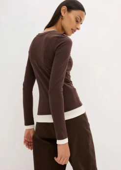 Langarmshirt aus Baumwollmix