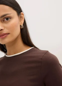 Langarmshirt aus Baumwollmix