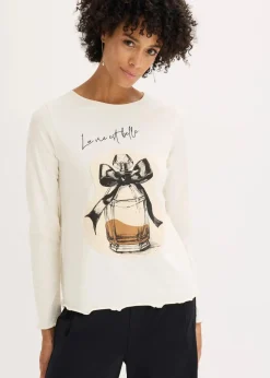 Langarmshirt aus Baumwollstretch