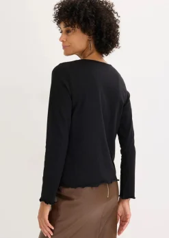 Langarmshirt aus Baumwollstretch