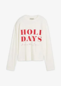 Langarmshirt aus Bio-Baumwollmix