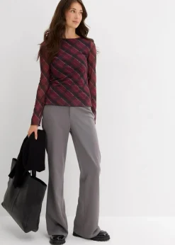 Langarmshirt aus feinem Mesh