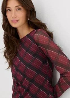 Langarmshirt aus feinem Mesh